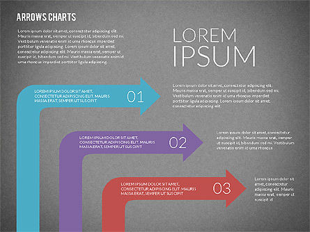 Presentasi Dengan Panah, Slide 15, 02350, Diagram Proses — PoweredTemplate.com
