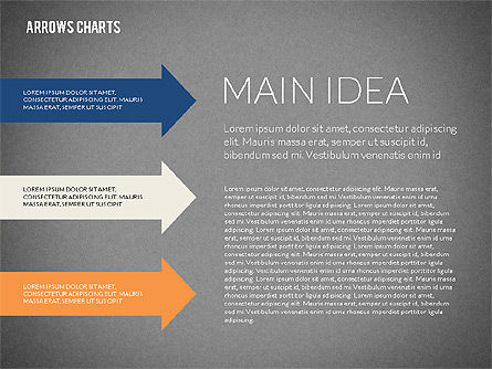 Presentasi Dengan Panah, Slide 9, 02350, Diagram Proses — PoweredTemplate.com