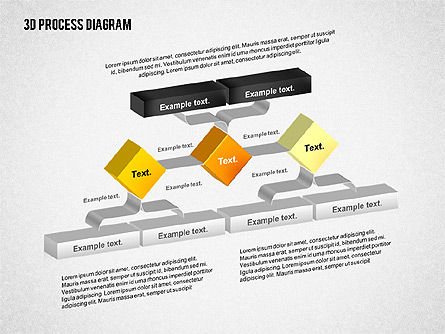 Diagram Proses Tiga Dimensi, Slide 2, 02355, Diagram Proses — PoweredTemplate.com