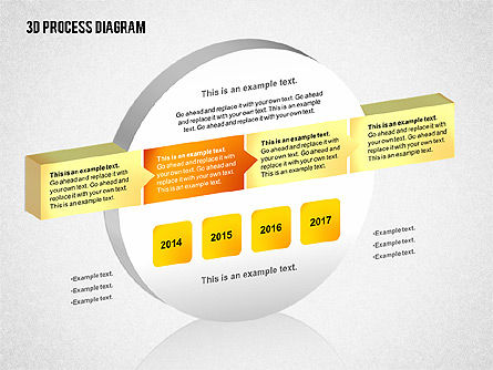 Schéma de processus tridimensionnel, Diapositive 6, 02355, Schémas de procédés — PoweredTemplate.com