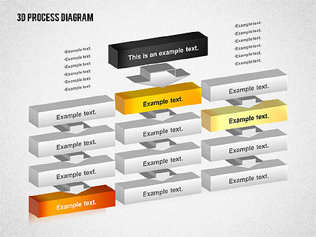 Three Dimensional Process Diagram, Slide 8, 02355, Process Diagrams — PoweredTemplate.com