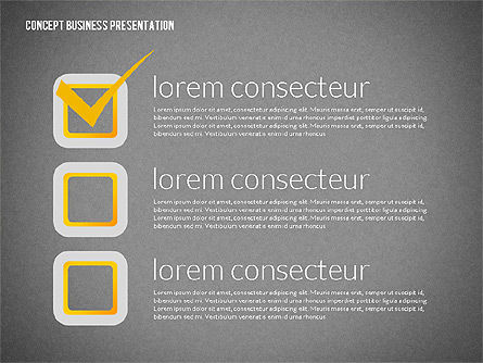 Zakelijke presentatie sjabloon concept met karakter, Dia 11, 02357, Presentatie Templates — PoweredTemplate.com