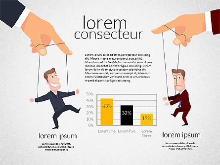 Concepto de plantilla de presentación de negocios con carácter, Diapositiva 7, 02357, Plantillas de presentación — PoweredTemplate.com