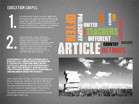 Onderwijs word cloud presentatiesjabloon, Dia 16, 02359, Presentatie Templates — PoweredTemplate.com