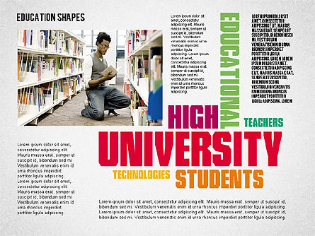 Modèle de présentation en nuage de mots éducatifs, Diapositive 7, 02359, Modèles de présentations — PoweredTemplate.com