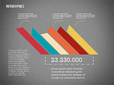 Presentación moderna con formas planas, Diapositiva 10, 02360, Plantillas de presentación — PoweredTemplate.com