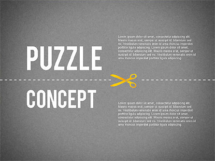 Découpe des casse-tête, Diapositive 9, 02361, Schémas puzzle — PoweredTemplate.com