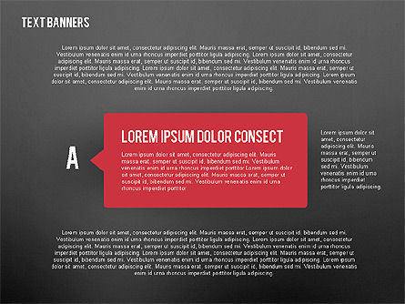 Banner di testo rettangolari, Slide 11, 02363, Caselle di Testo — PoweredTemplate.com
