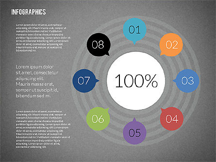 カラフルなプレゼンテーションのinfographics, スライド 10, 02364, インフォグラフィック — PoweredTemplate.com