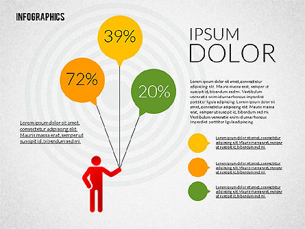 Kleurrijke presentatie infographics, Dia 6, 02364, Infographics — PoweredTemplate.com
