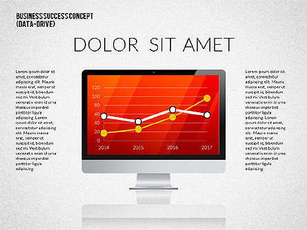 Conceito da apresentação do sucesso empresarial (dados conduzidos), Deslizar 4, 02368, Modelos de Apresentação — PoweredTemplate.com