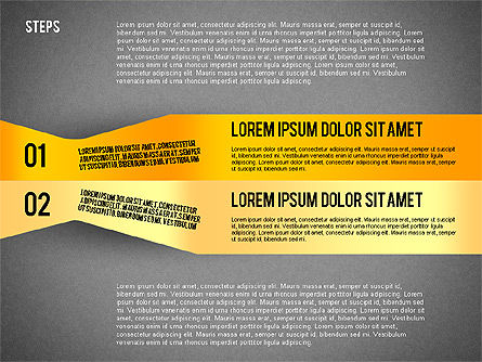Langkah Agenda Yang Penuh Warna, Slide 11, 02369, Diagram Panggung — PoweredTemplate.com