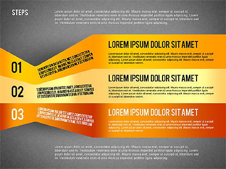 Langkah Agenda Yang Penuh Warna, Slide 12, 02369, Diagram Panggung — PoweredTemplate.com