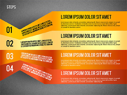 Langkah Agenda Yang Penuh Warna, Slide 13, 02369, Diagram Panggung — PoweredTemplate.com