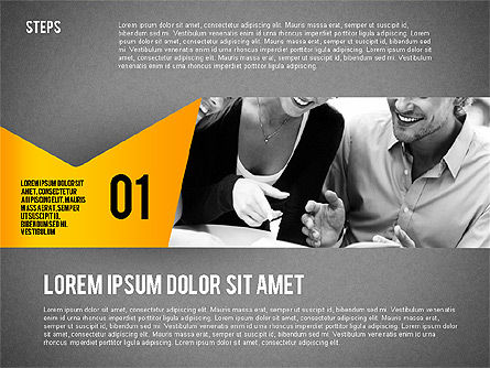 Langkah Agenda Yang Penuh Warna, Slide 14, 02369, Diagram Panggung — PoweredTemplate.com