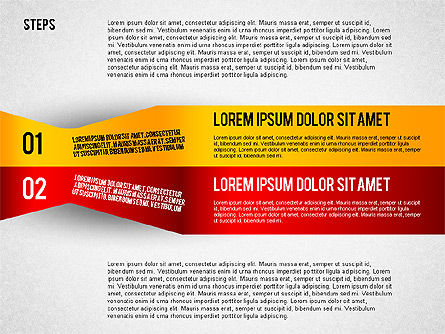 Langkah Agenda Yang Penuh Warna, Slide 3, 02369, Diagram Panggung — PoweredTemplate.com