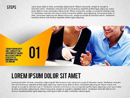 Langkah Agenda Yang Penuh Warna, Slide 6, 02369, Diagram Panggung — PoweredTemplate.com