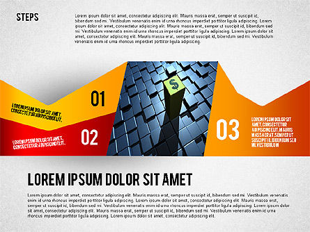 Langkah Agenda Yang Penuh Warna, Slide 8, 02369, Diagram Panggung — PoweredTemplate.com