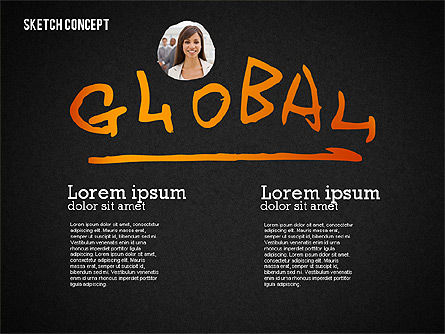 Formes et mots, Diapositive 14, 02374, Formes — PoweredTemplate.com