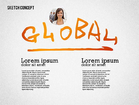 Formes et mots, Diapositive 6, 02374, Formes — PoweredTemplate.com