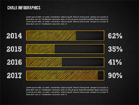 Chalk Infographics, Diapositiva 14, 02375, Infografías — PoweredTemplate.com