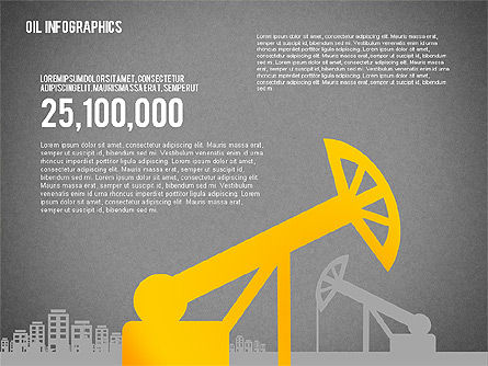 Oil Infographics Presentation Template, Slide 13, 02376, Presentation Templates — PoweredTemplate.com