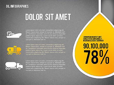 Oil Infographics Presentation Template, Slide 14, 02376, Presentation Templates — PoweredTemplate.com