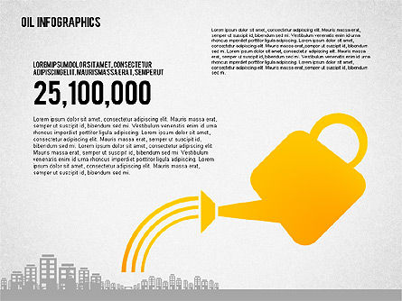 Oil Infographics Presentation Template, Slide 8, 02376, Presentation Templates — PoweredTemplate.com