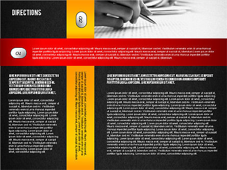 Direcciones y Etapas, Diapositiva 14, 02377, Diagramas de la etapa — PoweredTemplate.com