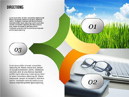 Direcciones y Etapas, Diapositiva 3, 02377, Diagramas de la etapa — PoweredTemplate.com