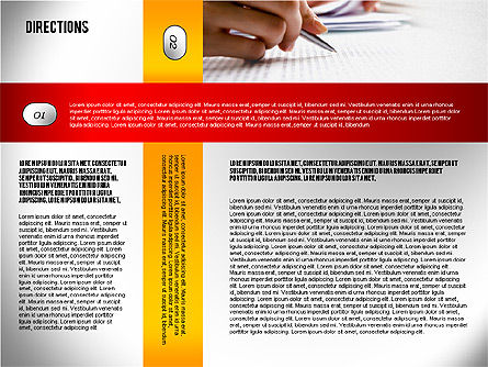 Directions et étapes, Diapositive 6, 02377, Schémas d'étapes — PoweredTemplate.com