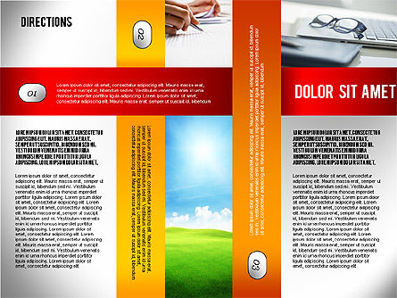 Direcciones y Etapas, Diapositiva 7, 02377, Diagramas de la etapa — PoweredTemplate.com