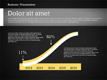 Business Report Modern Presentation Template (data driven), Slide 11, 02378, Presentation Templates — PoweredTemplate.com