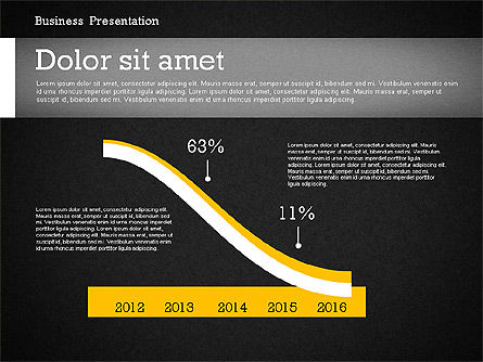 Bedrijfsrapport moderne presentatiesjabloon (data-driven), Dia 12, 02378, Presentatie Templates — PoweredTemplate.com