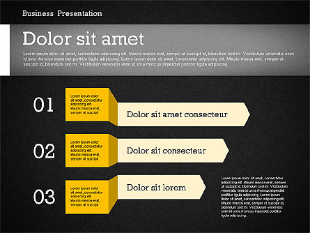Business Report Modern Presentation Template (data driven), Slide 14, 02378, Presentation Templates — PoweredTemplate.com