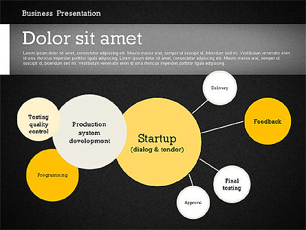 Business Report Modern Presentation Template (data driven), Slide 9, 02378, Presentation Templates — PoweredTemplate.com