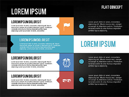 Presentation Template in Flat Design Concept, Slide 15, 02380, Presentation Templates — PoweredTemplate.com