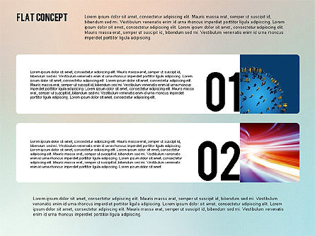Presentation Template in Flat Design Concept, Slide 2, 02380, Presentation Templates — PoweredTemplate.com