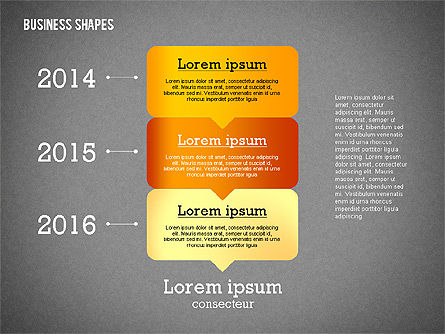 Plantilla de presentación con formas de negocio, Diapositiva 11, 02383, Plantillas de presentación — PoweredTemplate.com