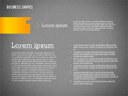 Plantilla de presentación con formas de negocio, Diapositiva 13, 02383, Plantillas de presentación — PoweredTemplate.com
