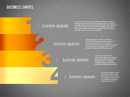 Presentation Template with Business Shapes, Slide 14, 02383, Presentation Templates — PoweredTemplate.com