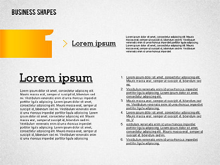 Plantilla de presentación con formas de negocio, Diapositiva 5, 02383, Plantillas de presentación — PoweredTemplate.com