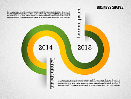 Plantilla de presentación con formas de negocio, Diapositiva 7, 02383, Plantillas de presentación — PoweredTemplate.com