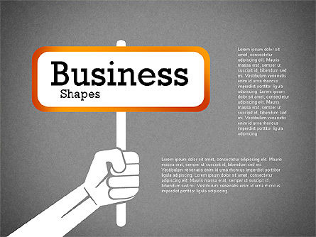 Plantilla de presentación con formas de negocio, Diapositiva 9, 02383, Plantillas de presentación — PoweredTemplate.com