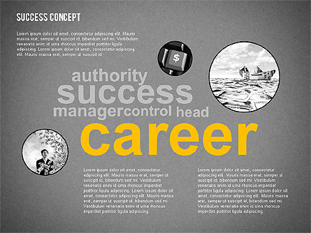Mot-clé de concept de réussite, Diapositive 10, 02385, Modèles de présentations — PoweredTemplate.com