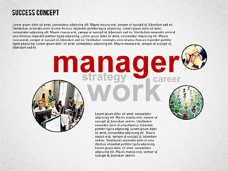 Mot-clé de concept de réussite, Diapositive 7, 02385, Modèles de présentations — PoweredTemplate.com