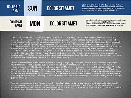 Horario de la semana, Diapositiva 9, 02386, Diagramas de la etapa — PoweredTemplate.com