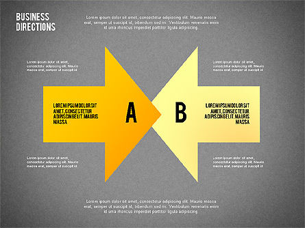 Colored Arrows Toolbox, Slide 14, 02387, Process Diagrams — PoweredTemplate.com