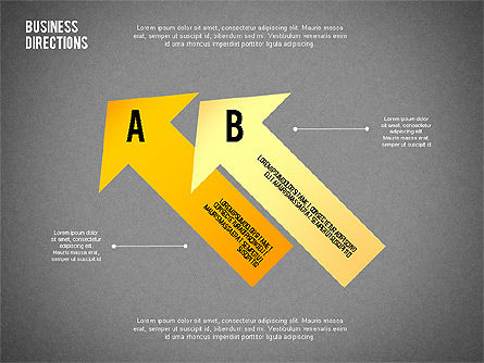 Colored Arrows Toolbox, Slide 15, 02387, Process Diagrams — PoweredTemplate.com