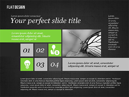 평면 디자인의 환경 프리젠 테이션, 슬라이드 10, 02390, 프레젠테이션 템플릿 — PoweredTemplate.com